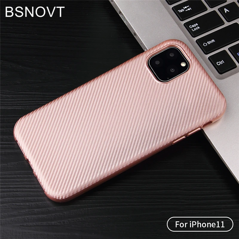 Pink Для Apple iPhone 11 чехол XR XS Max мягкий силиконовый тонкий противоударный бампер чехол для iPhone 11 Pro Чехол для iPhone 11 Pro Max чехол - Цвет: Pink