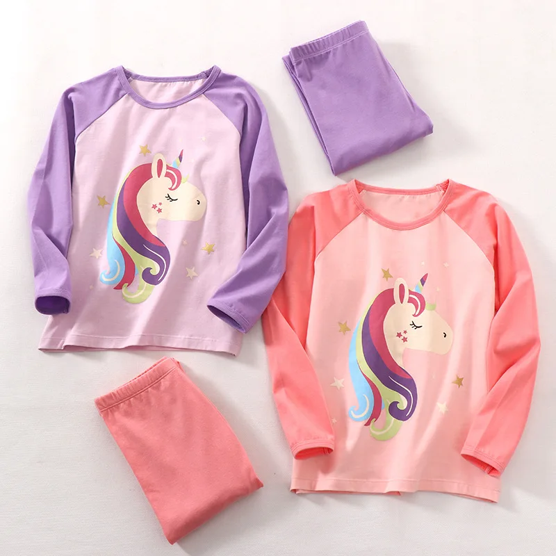 

Bear Leader Girls Casual Clothes Sets Spring Autumn Kids Cute Cartoon Unicorn Full Sleeve T-Shirt Pants Outfit Children Clothing