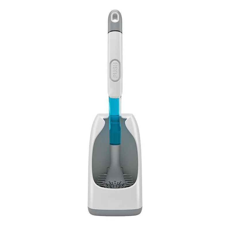 

Household Toilet With CoverSilicone Toilet Brush No Dead Angle Toilet Artifact Cleaning Brush Wall Mounted L1