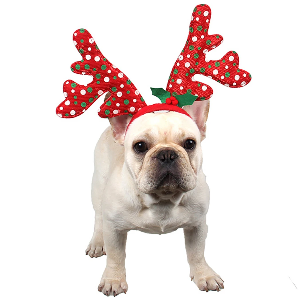 Повязка на голову для питомцев повязка в горошек с рога оленя волос обруч питомца