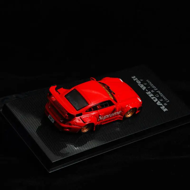 

CM Models 1/64 Model Cars Pors RWB 993 Racing Red Diecast Supercar Racing Car Gift for Boys Girls with Display Case