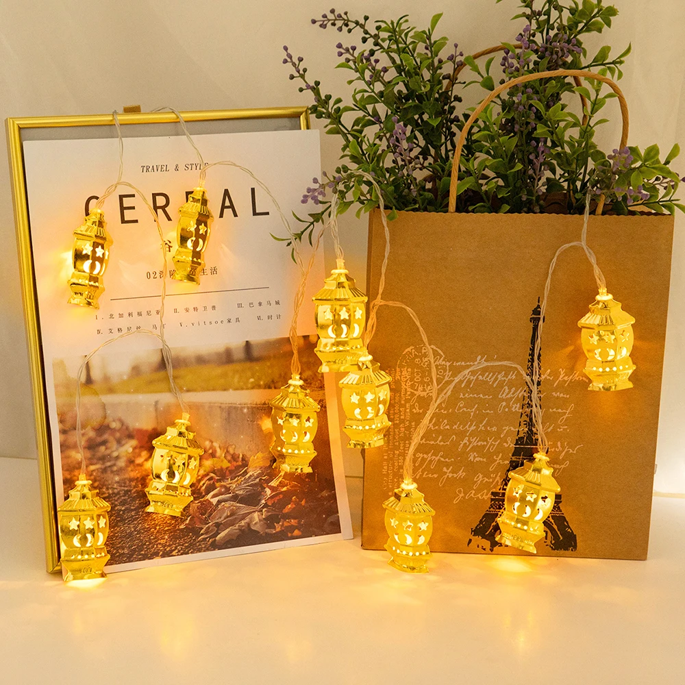 

1.5 M Star Moon String Lights 10LED Fairy Bedroom Lights Decoration for Home Kerosene Lights Eid Muslim Islam Indoor Lighting