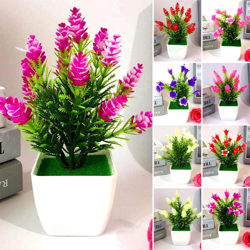 

Artificial Potted Handmade Flower Bonsai Stage Garden Wedding Fake Flower Party Meeting Wedding Decor Props Potted Plant