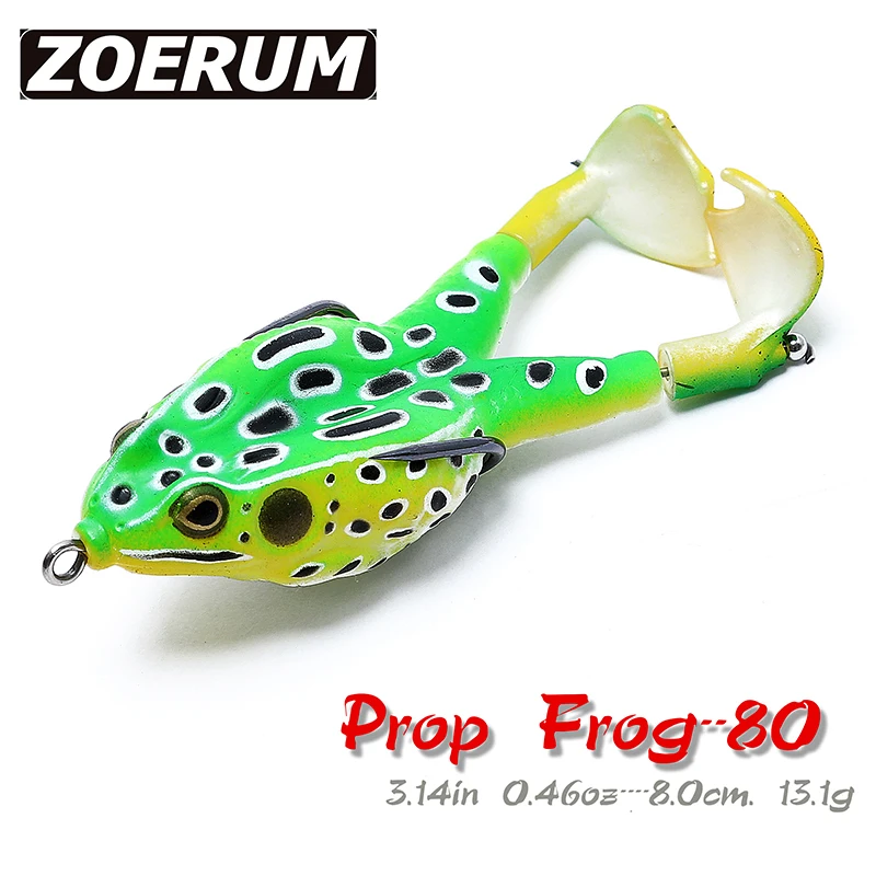 

Jigging Wobblers Fishing Lures Saltwater Topwater Lures Fishing New 2020 Silicone Artificial Double Propeller Frog Soft Bait