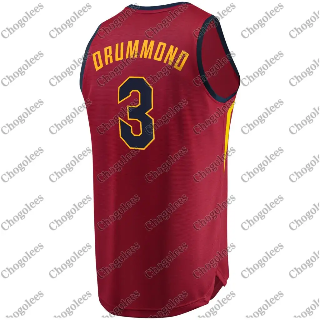 

Men Basketball Jersey Andre Drummond Cleveland Branded Fast Break Road Player Jersey Wine