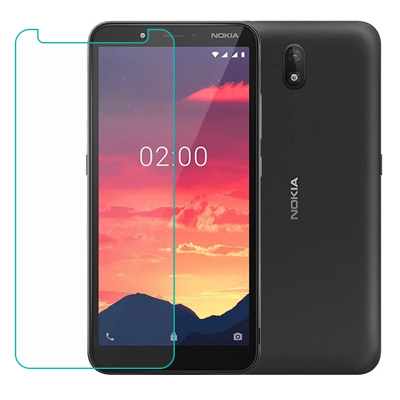 Закаленное стекло для Nokia C2 2020, Взрывозащищенная защитная пленка 9H для экрана, чехол для телефона