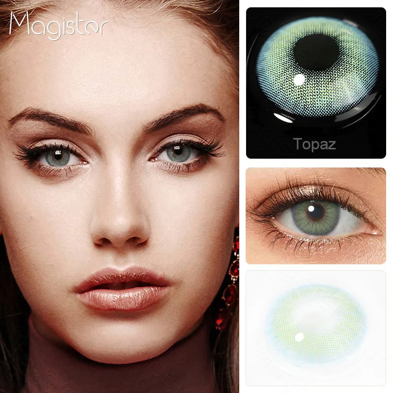Gray Brown Natural Contact Lenses 1 Pair Colored Lenses Super Natural Eye Color Lens Yearly Lenses For Eyes Beauty Pupilentes