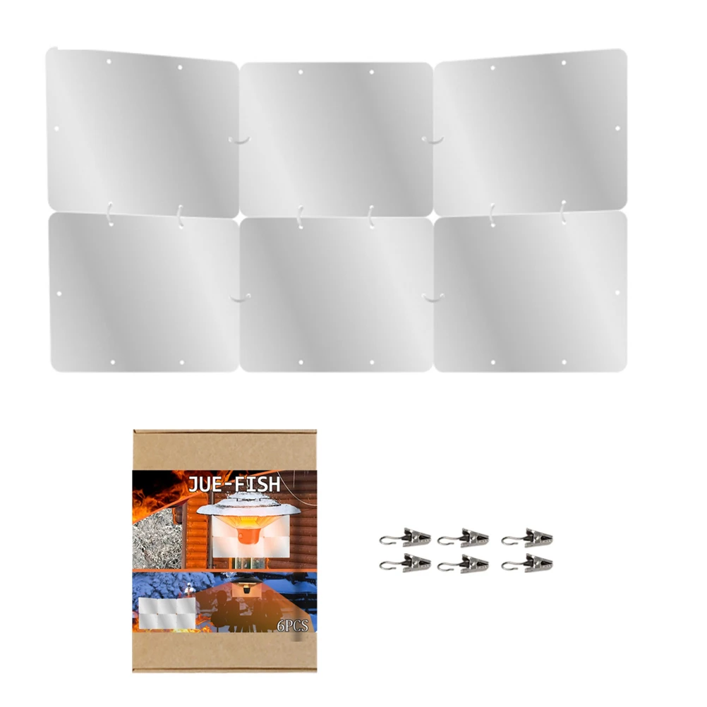 

Heat Collector With Rings Clips Heat Focusing Reflector Made Of Aluminium Alloy Foldable Reflector For Outdoor Balcony Ceiling