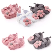 baby girls shoes for newborn spring autumn big flower infant toddler soft sole anti slip crib shoes