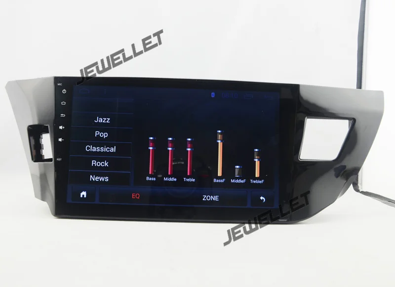 10 1 "четырехъядерный 1024*600 HD экран Android Автомобильный gps Радио навигатор для Toyota