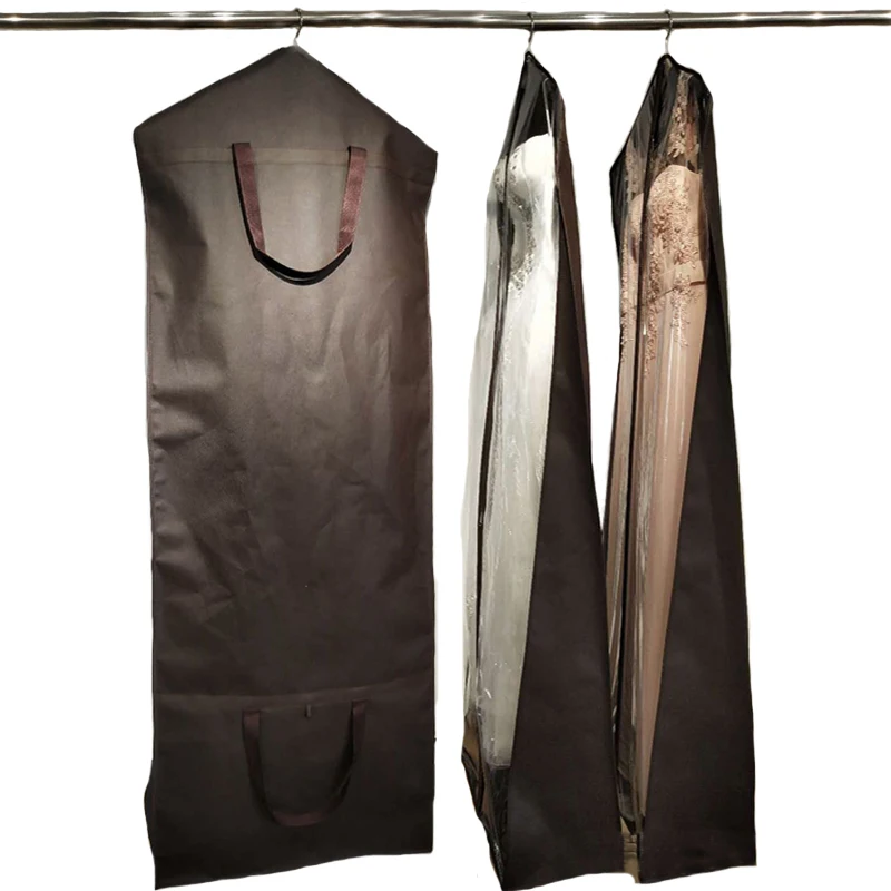 

Bridal Gown Garment Bags For Long Wedding Dresses Gusseted Large Travel Garment Cover Travel Storage Bags for Prom Evening Gowns