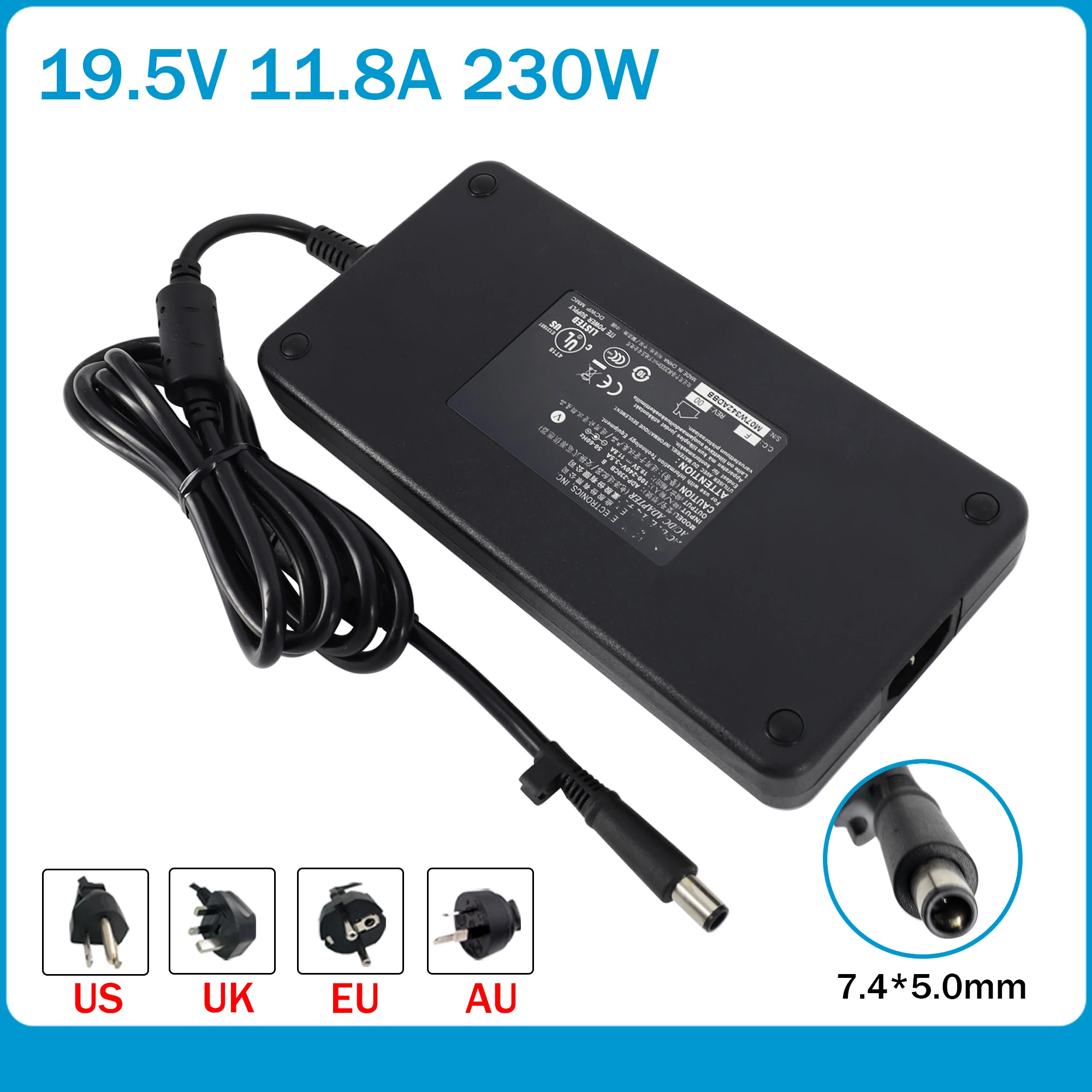 Genuine 19.5V 11.8A 230W ac power adapter ADP-230EB T ADP-230CB B for MSI GT72 WT72 MS-1781GT80 MS-1812