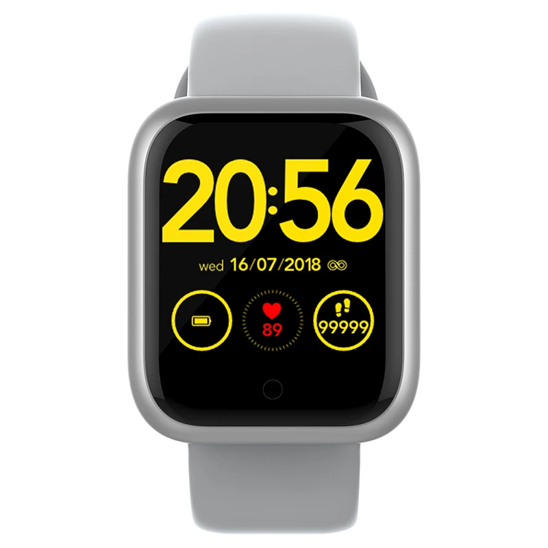 MKSQ8GT-Silver MKS Smartwatch IP67 водонепроницаемые носимые устройства Bluetooth Шагомер монитор сердечного ритма цветной дисплей умные часы для Android/IOS - Цвет: MKSQ8GT-Silver