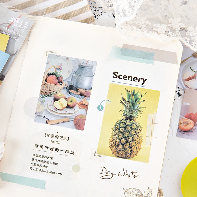 

20 set/lot Kawaii PET Stationery Stickers Streamer album series Decorative Mobile Stickers Scrapbooking DIY Craft Sticker