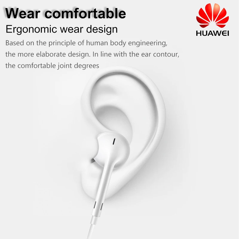 HUAWEI Earphone CM33 USB Type-C/AM116 3.5MM In Ear wired mic Volume Control Headset for huawei Mate 10 Pro P20 Por P30 | Электроника