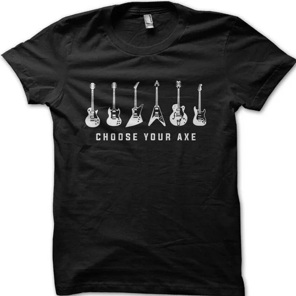 

GUITARS Choose Your AXE black printed t-shirt 9121