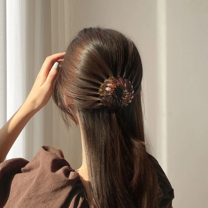 Фото Женская заколка для волос в стиле ретро с плюшевой подкладкой | Украшения и