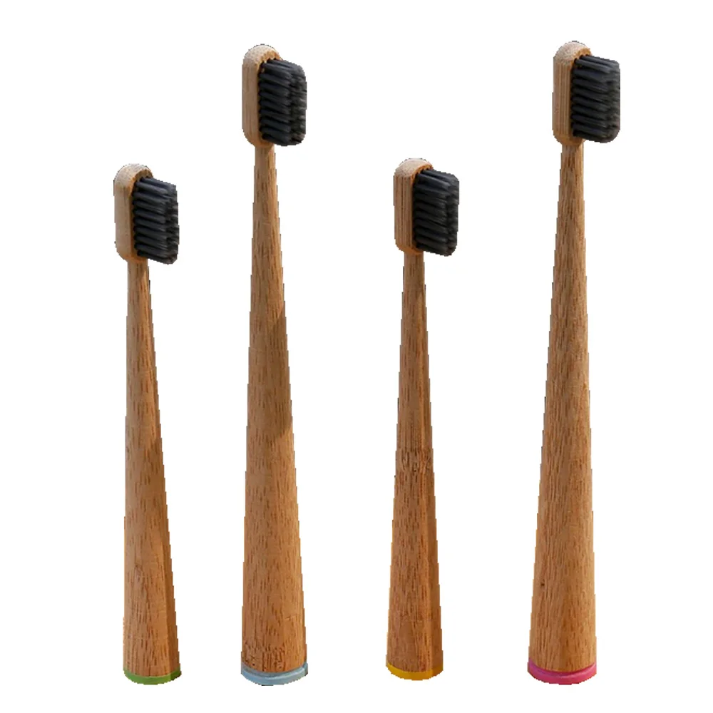 1 шт. зубная щетка с мягкой щетиной большой конусной ручкой экологичный