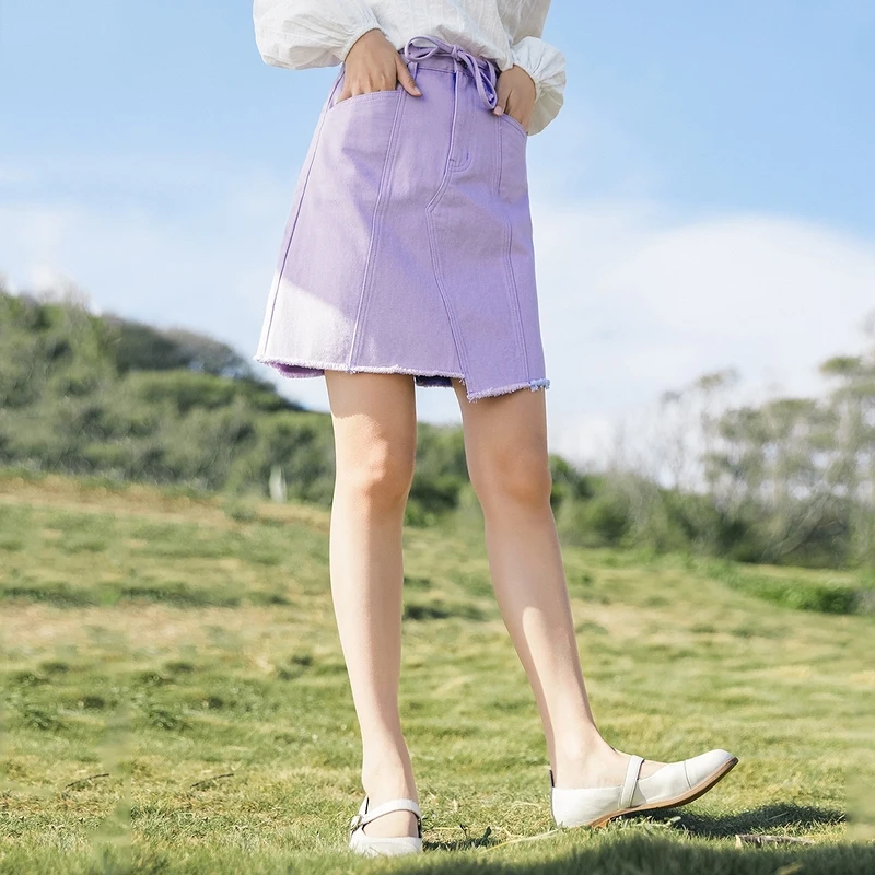 Женская мини-юбка INMAN асимметричная корейская модная трапециевидная юбка с