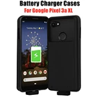 Ударопрочный чехол ZKFYS для зарядки аккумуляторов Google Pixel 3a XL, чехол для внешнего аккумулятора 5000 мАч, внешний аккумулятор, чехол для зарядки