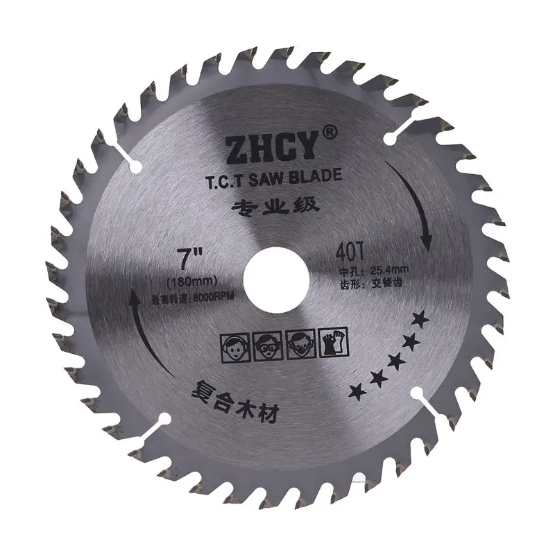 

180mm 40 Teeth Circular Saw Blade Woodworking Cut Disc Super Thin Metal Rotary Cutter for Wood Cutting Carpenter Tool