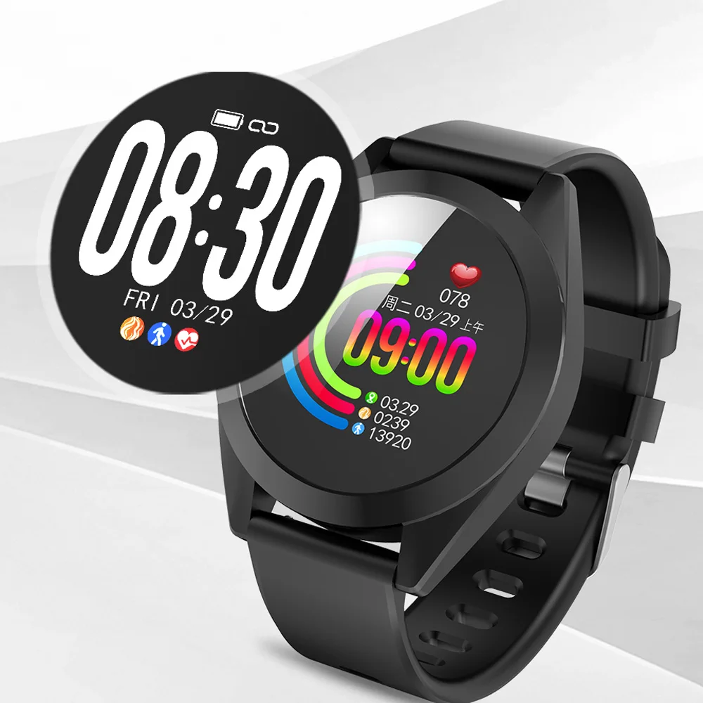 

1.3 Inch Color Screen Fitness Pedometer Ip67 Waterproof Smart Sports Pedometer With Heart Rate Detection For Android IOS Phone