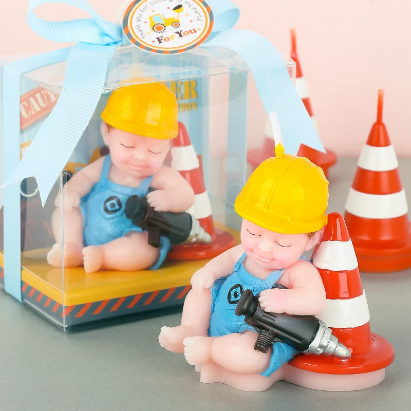 Маленький инженер Бездымная свеча детский душ Крещение День Рождения вечерние