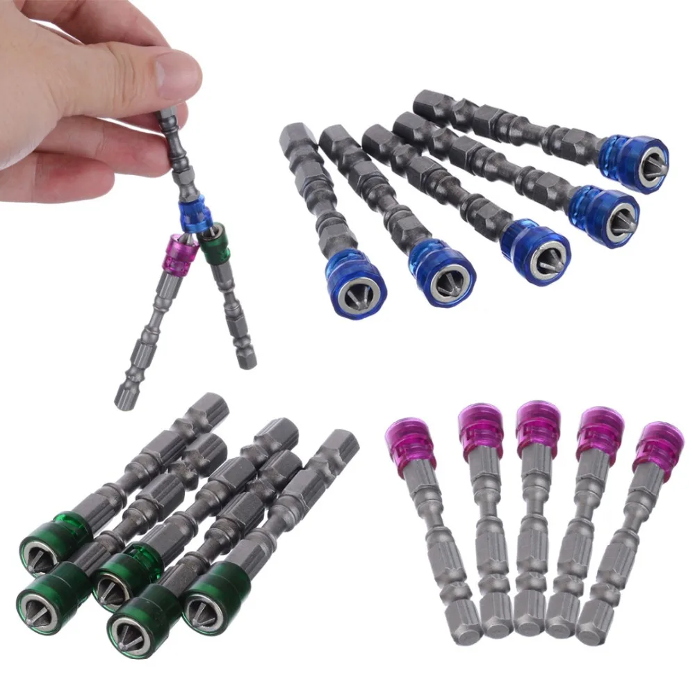 Single Head Magnetic Screwdriver Bit Anti-Slip Hex S2 PH2 Electric Screw Driver Set For Power Tools  - buy with discount