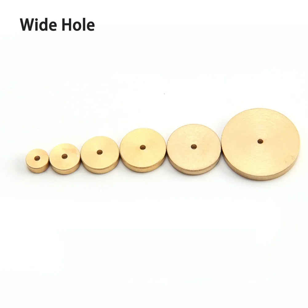 

6Pcs Brass Margin Gauge Circular Diy Tool For Neatly Arranged Leather Set