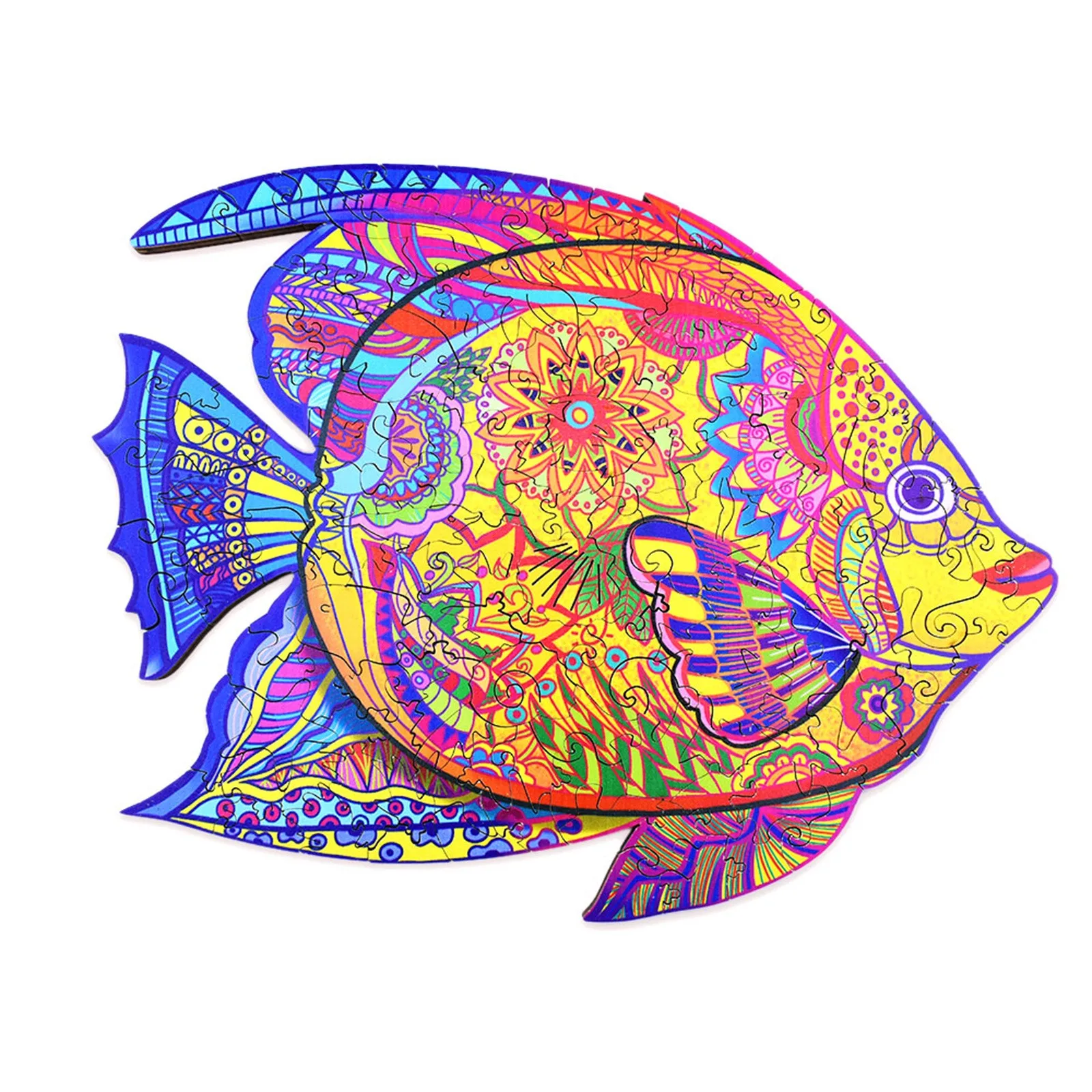 Деревянный пазл уникальной формы животные интересный деревянный подарок для