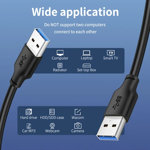 CABLETIME USB 3.0 кабель "Папа-папа" 5 Гбит/с