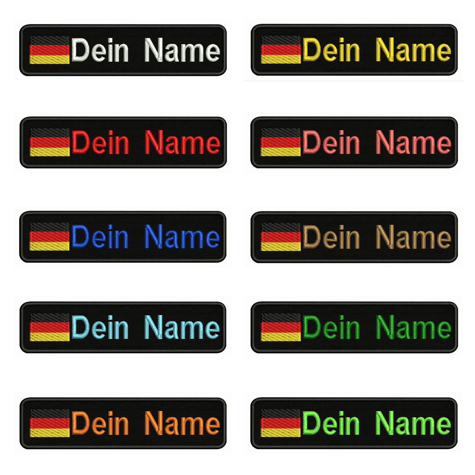 Пособия по немецкому языку флаг y 10X2.5cm вышивка пользовательское имя заплатка с