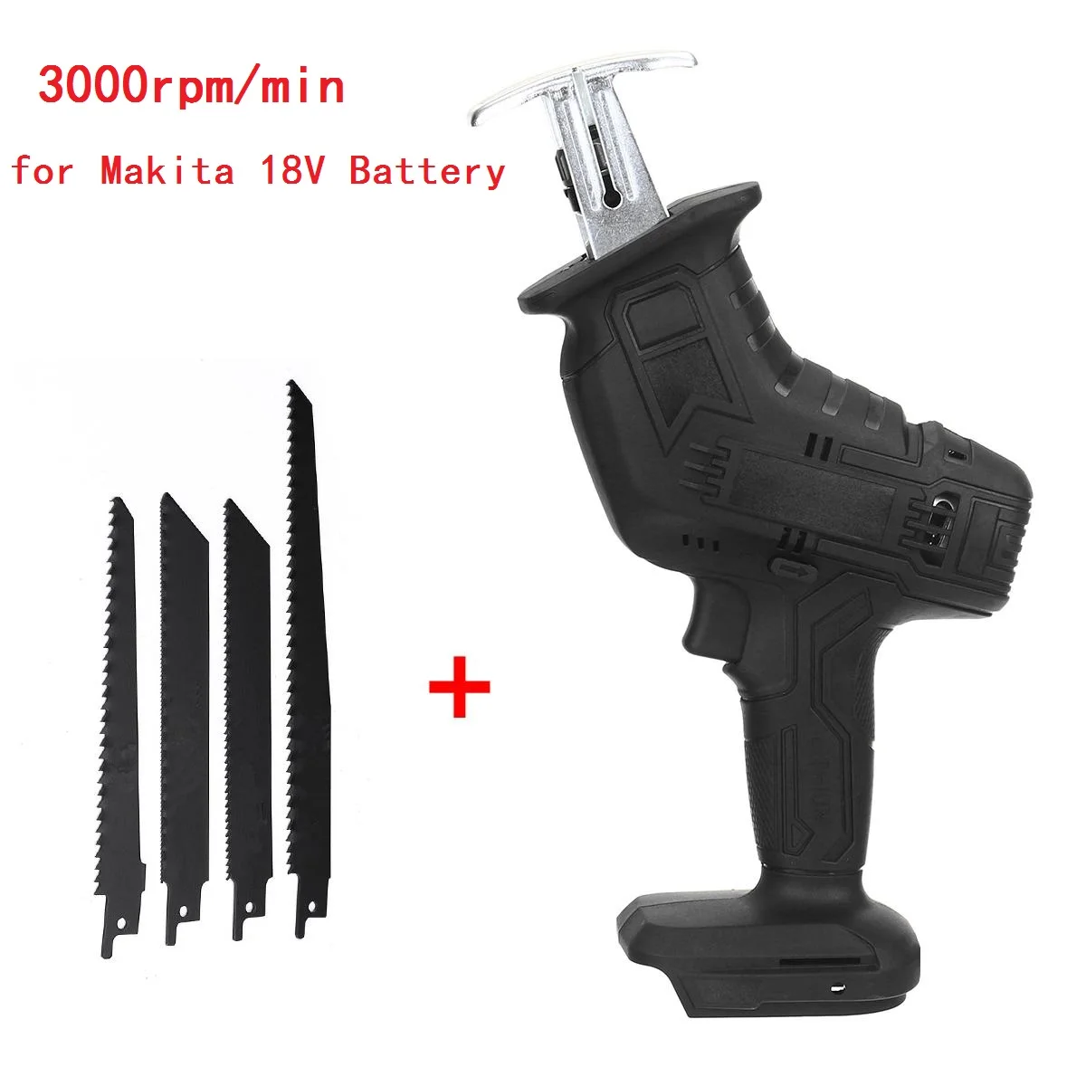 

3000RPM Cordless Electric Reciprocating Saw Saber Cutting For 18V Battery Outdoor Saw + Saw Blade Power Tools Accessories Set