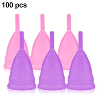 100 pcs lot aneer menstrual cup high quality copo menstrual de silicone medica for women feminine cup menstruelle