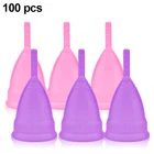 100 шт.лот Aneer менструальная чаша высокое качество copo менструальная Силиконовая медицинская чаша для женщин менструальная чаша