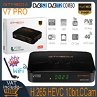 Комбинированный декодер FTA GTMEDIA V7 Pro DVB-S2T2 спутниковый ТВ-приемник 1080P HD-приемник тюнер Поддержка HEVC 10bit CA Card T2MI CCam