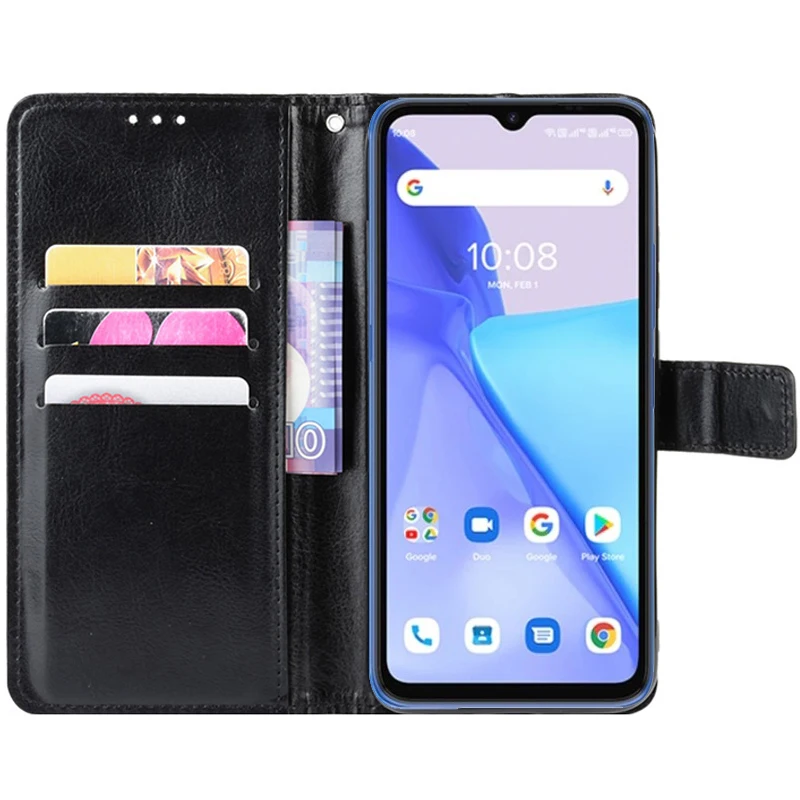 vintage plain pu leather case for umidigi power 5 wallet cover book stand magnetic phone holster for umidigi power 5 coque etui free global shipping