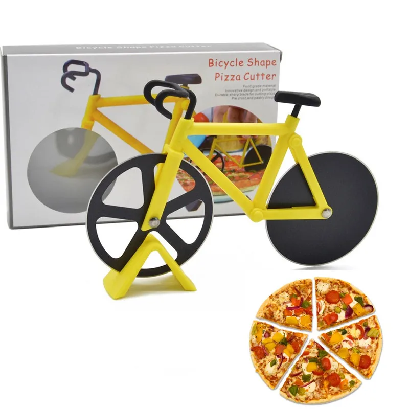Нож для пиццы антипригарный велосипедный резак из нержавеющей стали колесо в