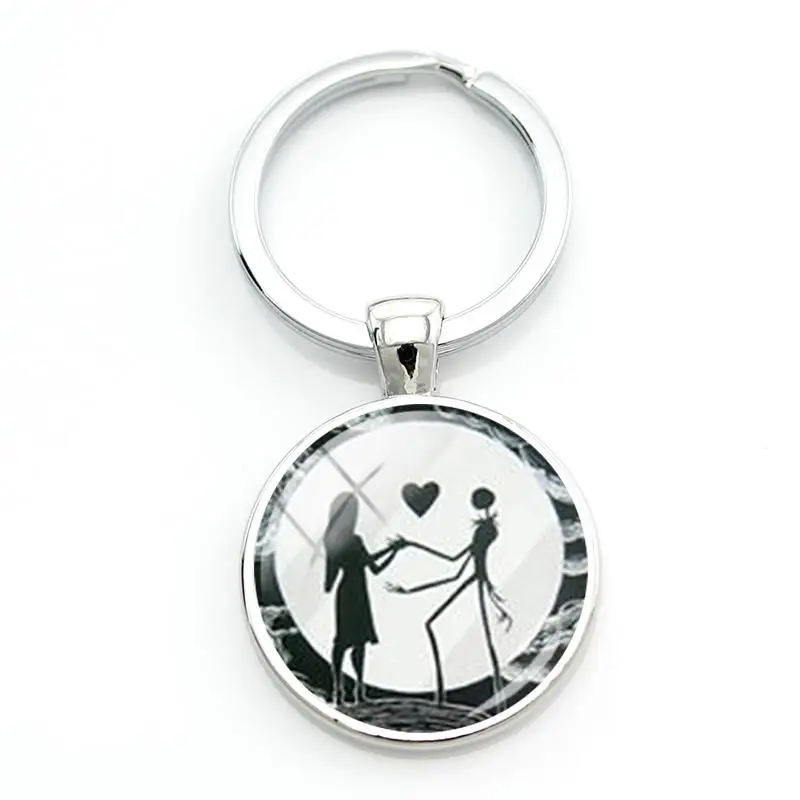 Disney Кошмар перед Рождеством Джек Скеллингтон Салли узор стеклянный кабошон