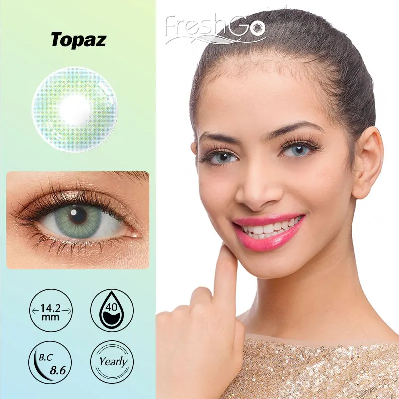 

HIDROCOR Colored Contacts Lenses For Vision Diopter Lens Correction With Degree Eyes Prescription Lenses With Diopters