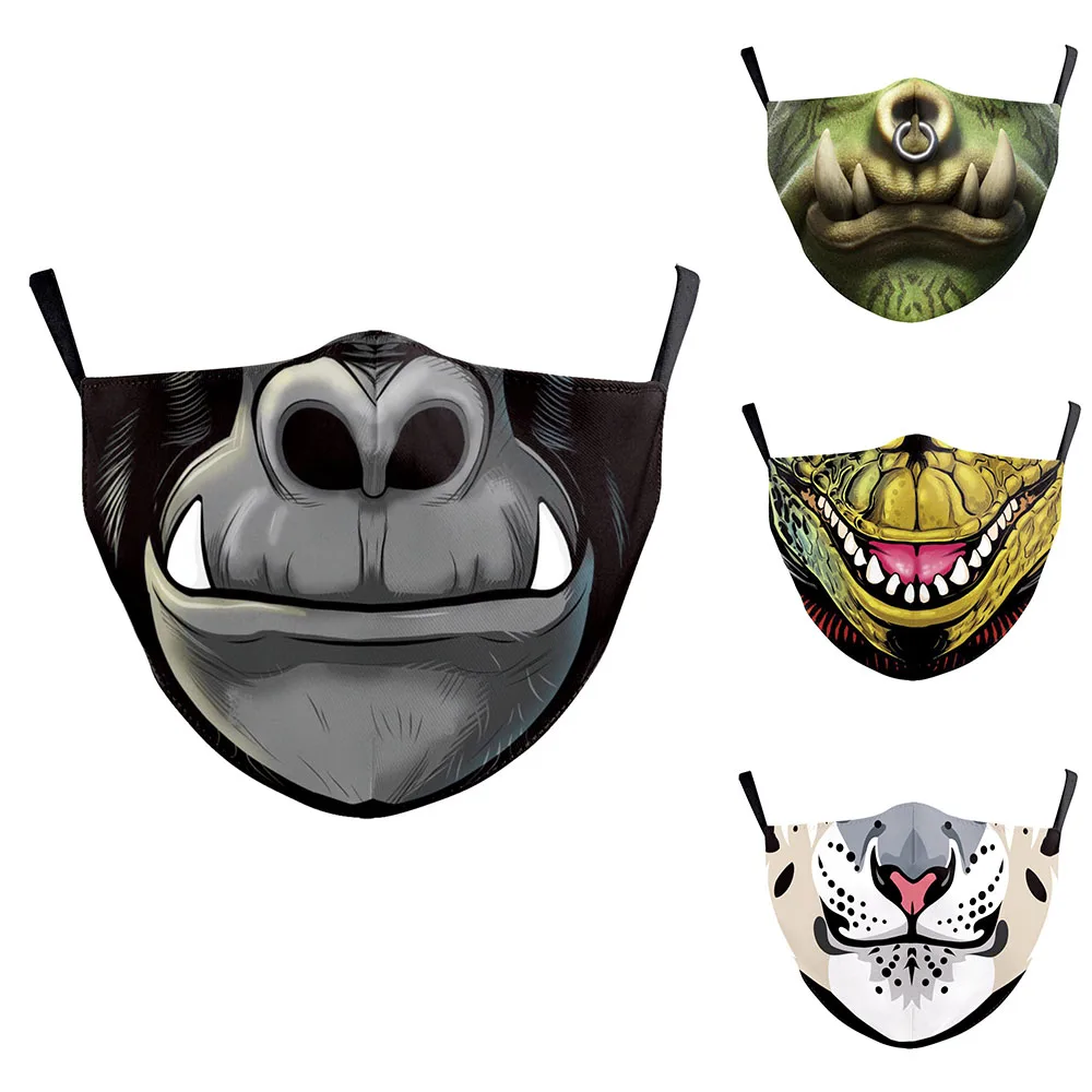 Funny Cartoon Orangutan Mouth Women's Men Unisex Cosplay Halloween Masks Breathable Cycling Face-Dustproof Adult Party Xmas Mask |
