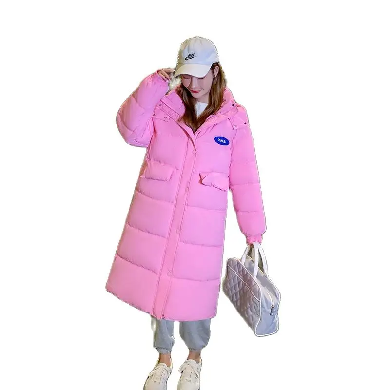 Mid-Length Coats Women New Coats Women Winter 2022 Polyester Fiber Parkas Korean Fashion Slim Down Cotton Jacket Female Jacket