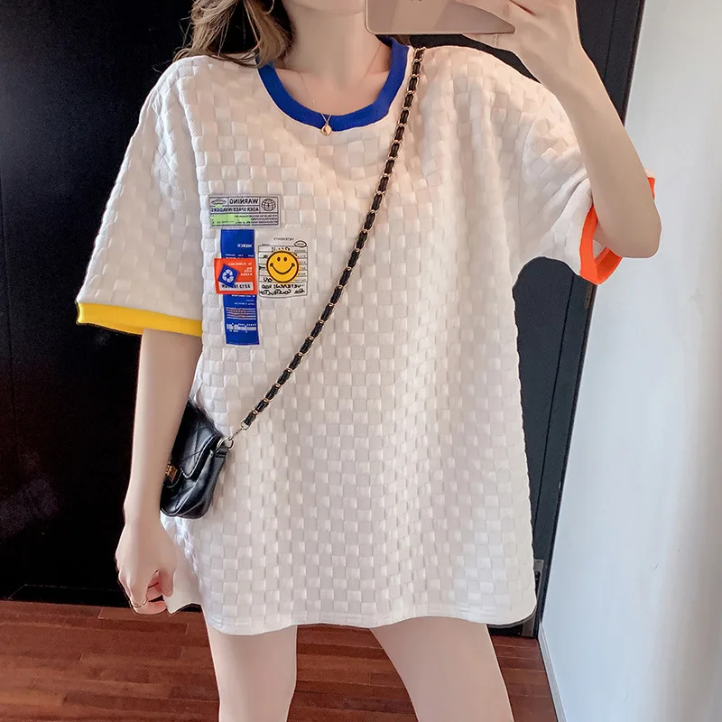

2021 Women's Summer T-Shirts New O-Neck Short Sleeve Cute Cartoon T-Shirt for Girls Students Lady Style Tops Tees