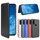 Для Motorola Moto одно действие чехол из углеродного волокна Флип раскладный кожаный чехол для Motorola One Action Case Cover 6,3 дюймов