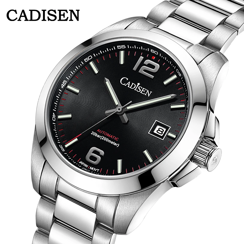 Мужские часы CADISEN C8197 MIYOTA 8215 Movt автоматические механические мужские