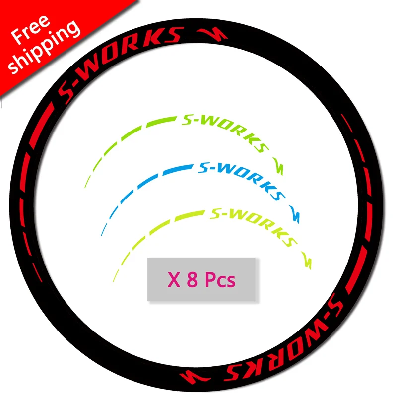 Наклейки на колеса S works углеродные велосипедные наклейки 40 мм 50 гоночные