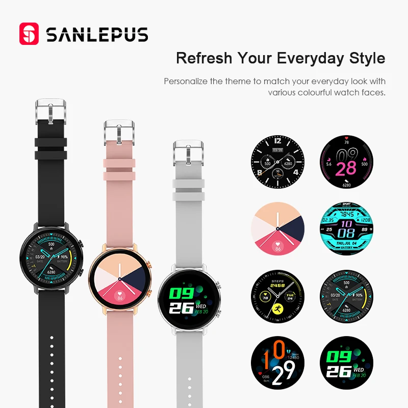 

SANLEPUS 2021 Smart Watch Bluetooth Calls Men Women Waterproof Smartwatch ECG PPG Fitness Bracelet Band For Android Apple Xiaomi