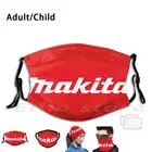 Маска Makita многоразовая с забавным принтом, фильтр Pm2.5, для лица, инструменты для ремонта электроники Makita