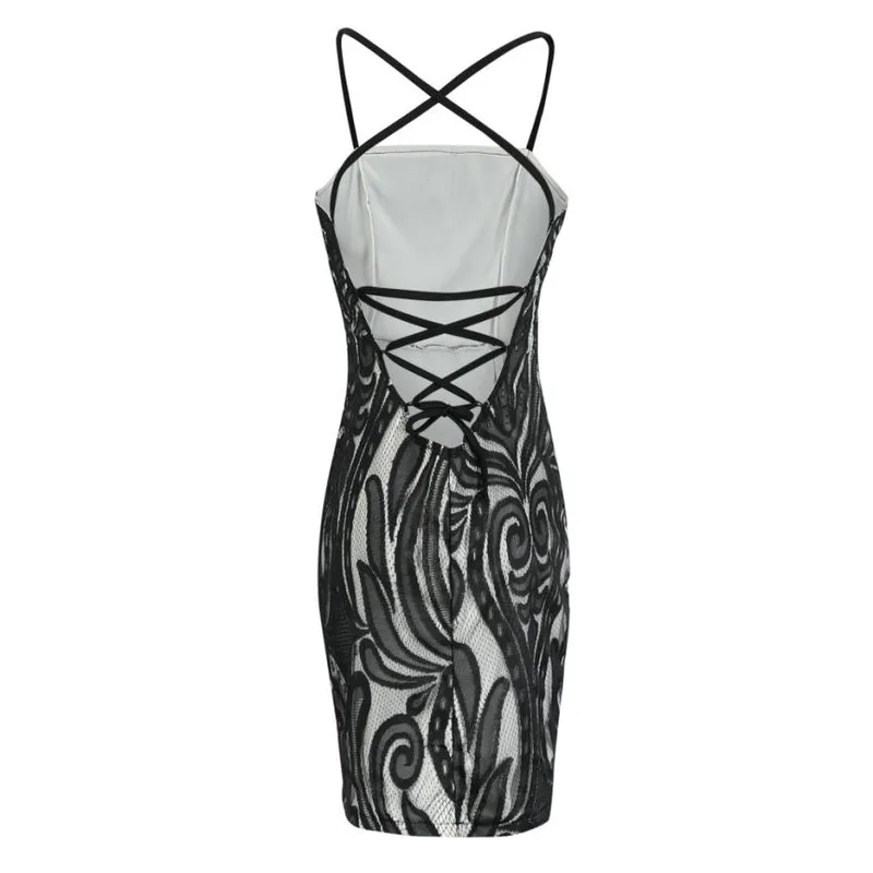 

2020 lace up summer women bodycon long midi dress sleeveless backless elegant party outfits sexy club clothes vestido