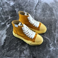 japanese fashion brand mmy washed vintage canvas high shoes mens casual shoes mens shoes womens shoes womens sneakers